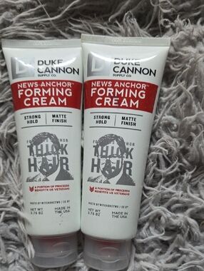 🔥2 Pack Duke Cannon Forming Cream - Strong Hold Matte Finish